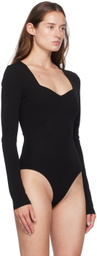 Givenchy Black Sweetheart-Neck Bodysuit