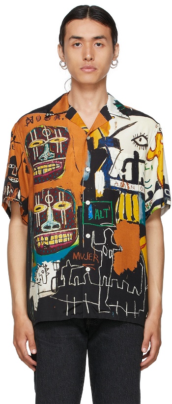 Photo: WACKO MARIA Multicolor Jean-Michel Basquiat Edition 'Guilty Parties' Short Sleeve Shirt