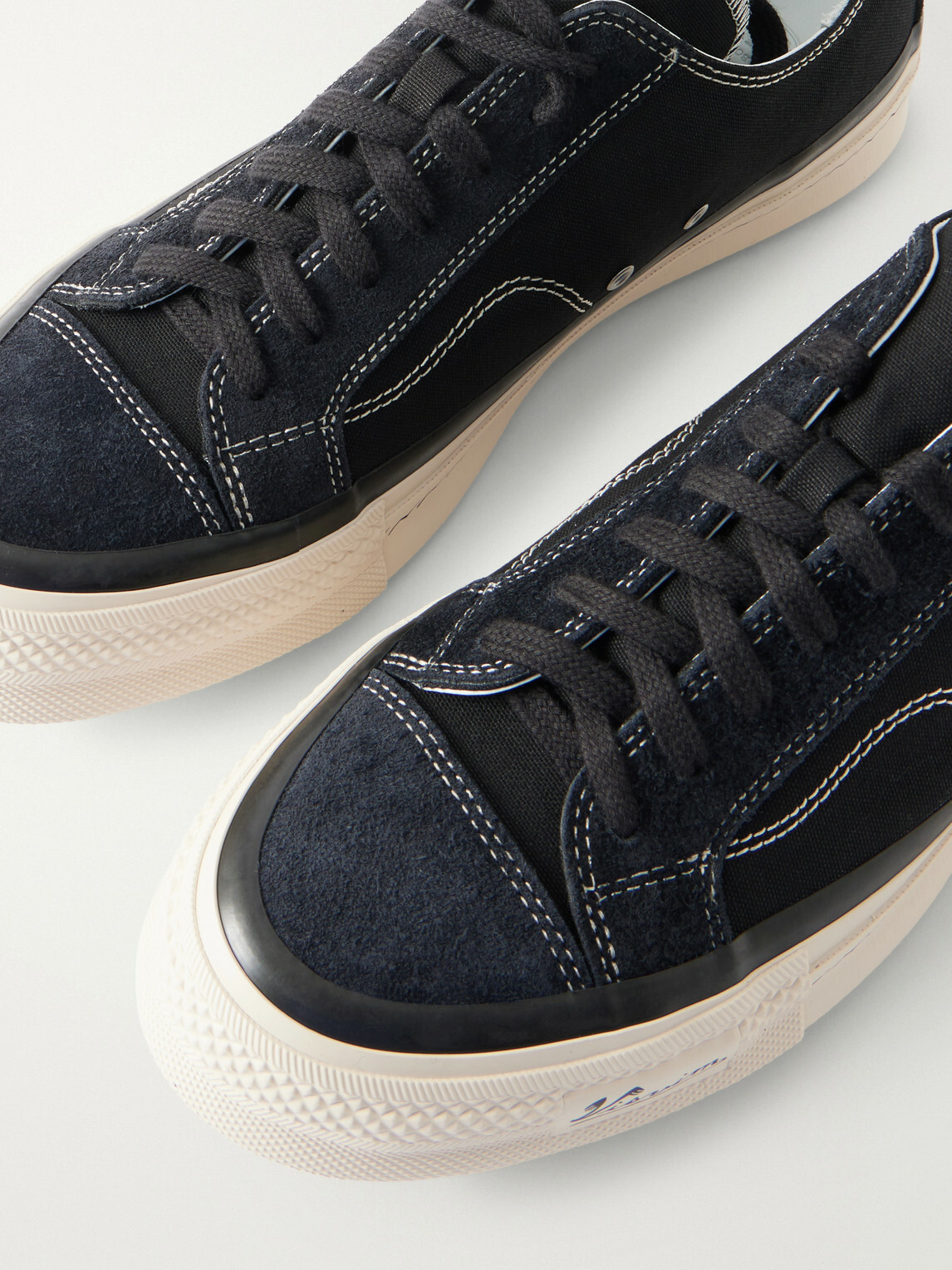 Visvim - Nolan Suede-Trimmed Canvas Sneakers - Black