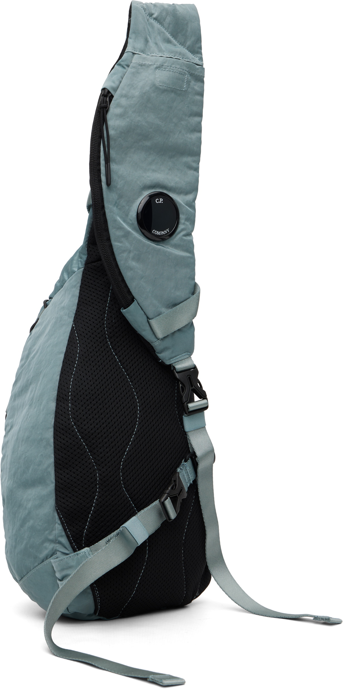 C.P. Company Blue Nylon B Crossbody Backpack