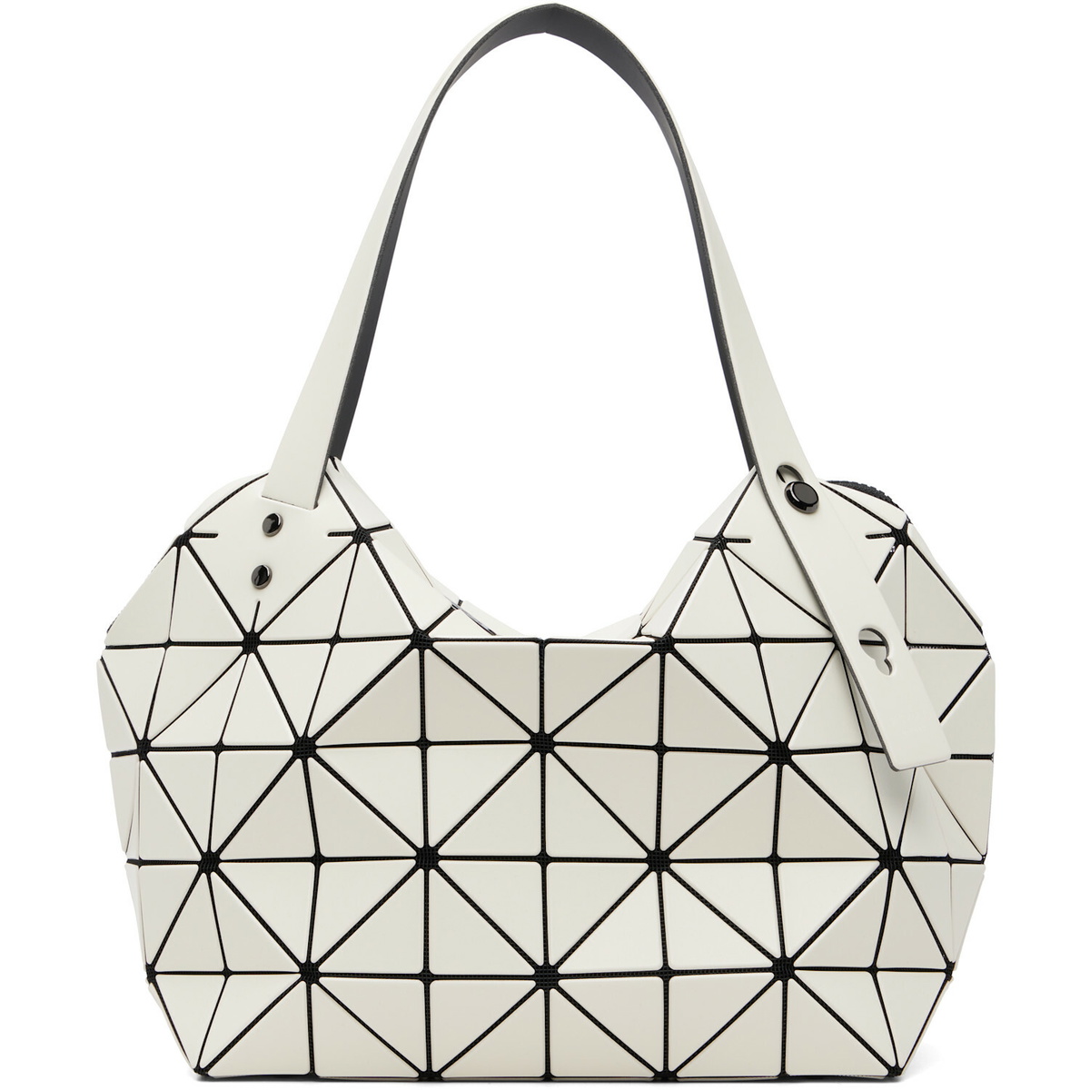 BAO BAO ISSEY MIYAKE White Boston Tote