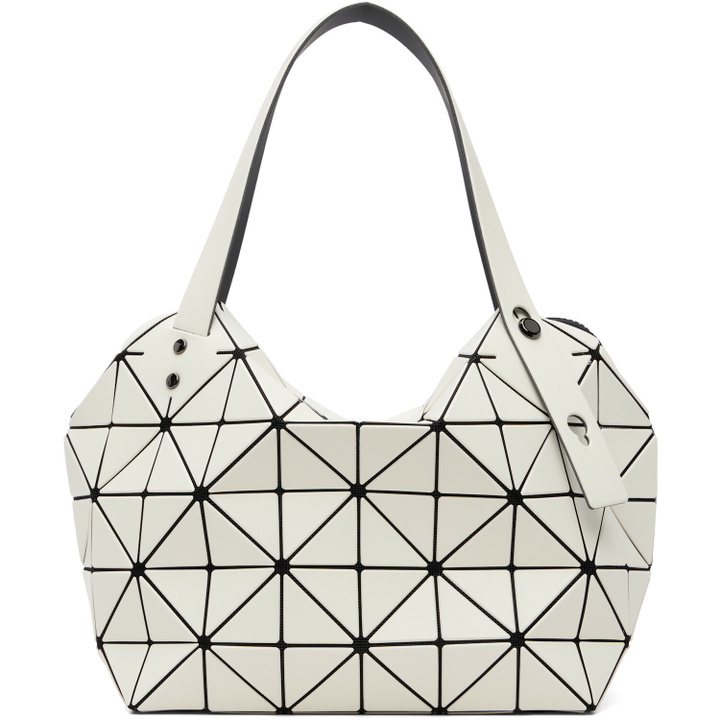 Photo: BAO BAO ISSEY MIYAKE White Boston Tote