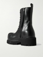 Balenciaga - Stomper Leather Boots - Black