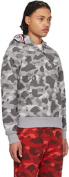 BAPE Gray Camo Shark Hoodie