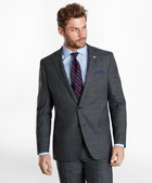 Brooks Brothers Men's Regent Fit Glen Plaid 1818 Suit | Grey