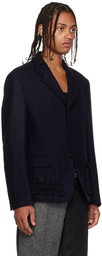 Molly Goddard Navy Asker Blazer