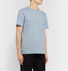 A.P.C. - Felix Mélange Organic Cotton-Jersey T-Shirt - Blue