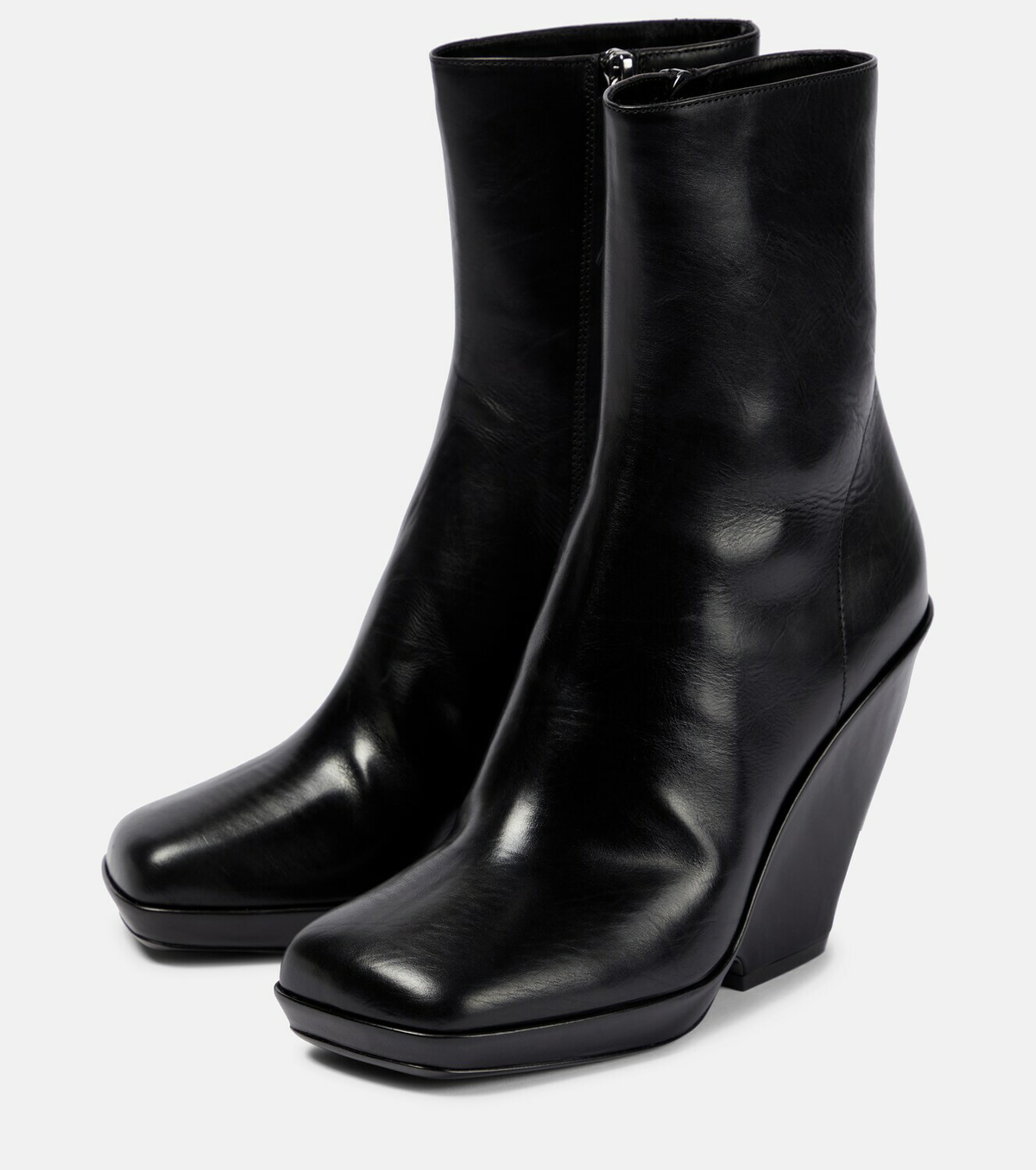 Khaite - Morgan leather ankle boots