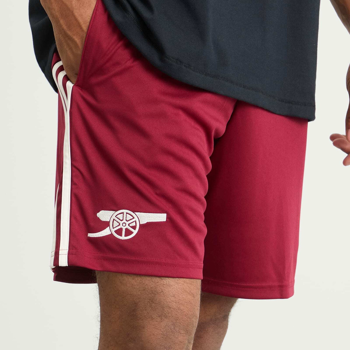 Adidas Men's Arsenal FC 25/26 3rd Shorts in Cloud White/Team Coll Burgundy