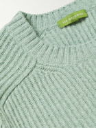 Sid Mashburn - Ribbed Merino Wool-Blend Sweater - Green