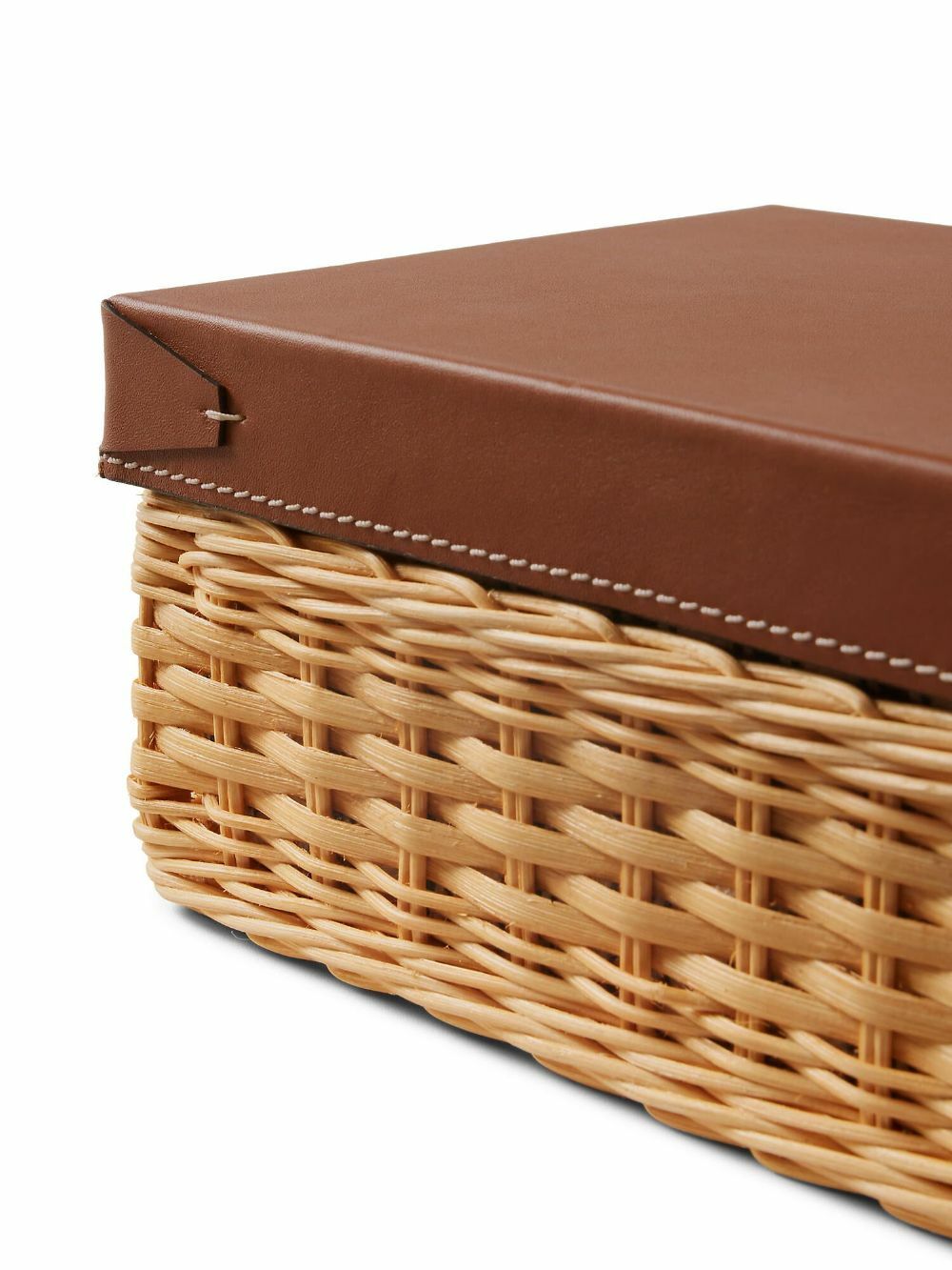 Ralph Lauren Home Brown Bailey Small Woven Box