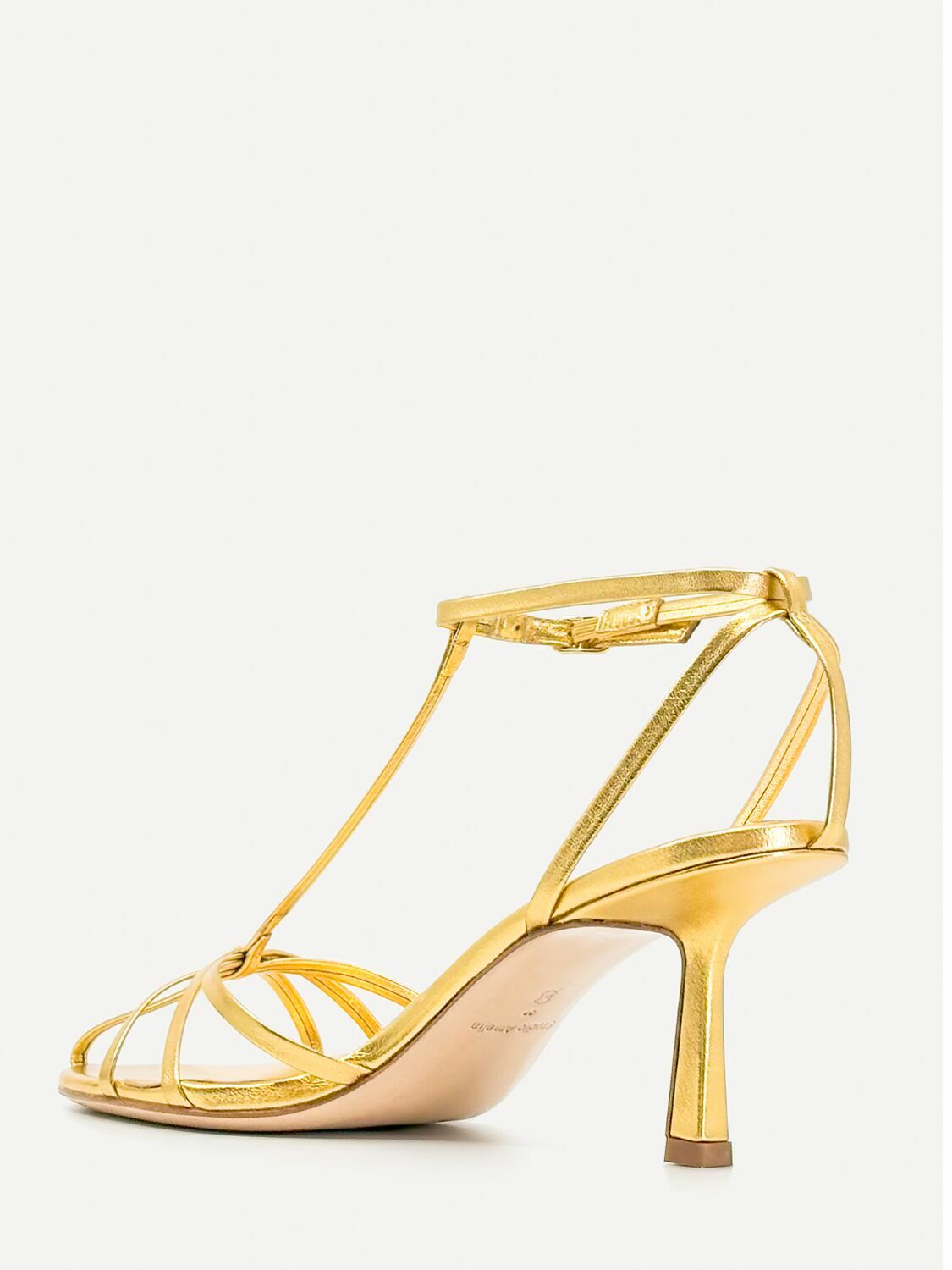 STUDIO AMELIA 70mm Aviary Metallic Leather Sandals