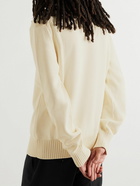 Alexander McQueen - Embroidered Cotton Sweater - Neutrals