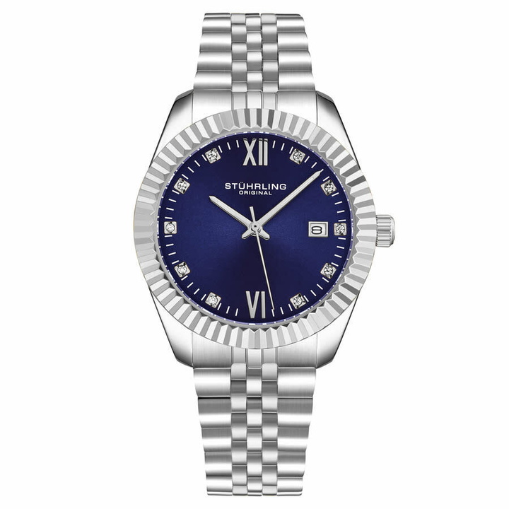 Photo: Stuhrling Original Symphony Quartz Blue Dial Ladies Watch M17179