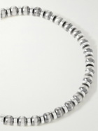 Mikia - Silver Hematite Beaded Bracelet - Silver