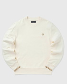 Fred Perry Crew Neck Sweatshirt White - Mens - Sweatshirts