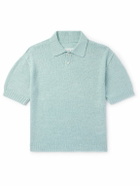 Maison Margiela - Hemp Polo Shirt - Blue