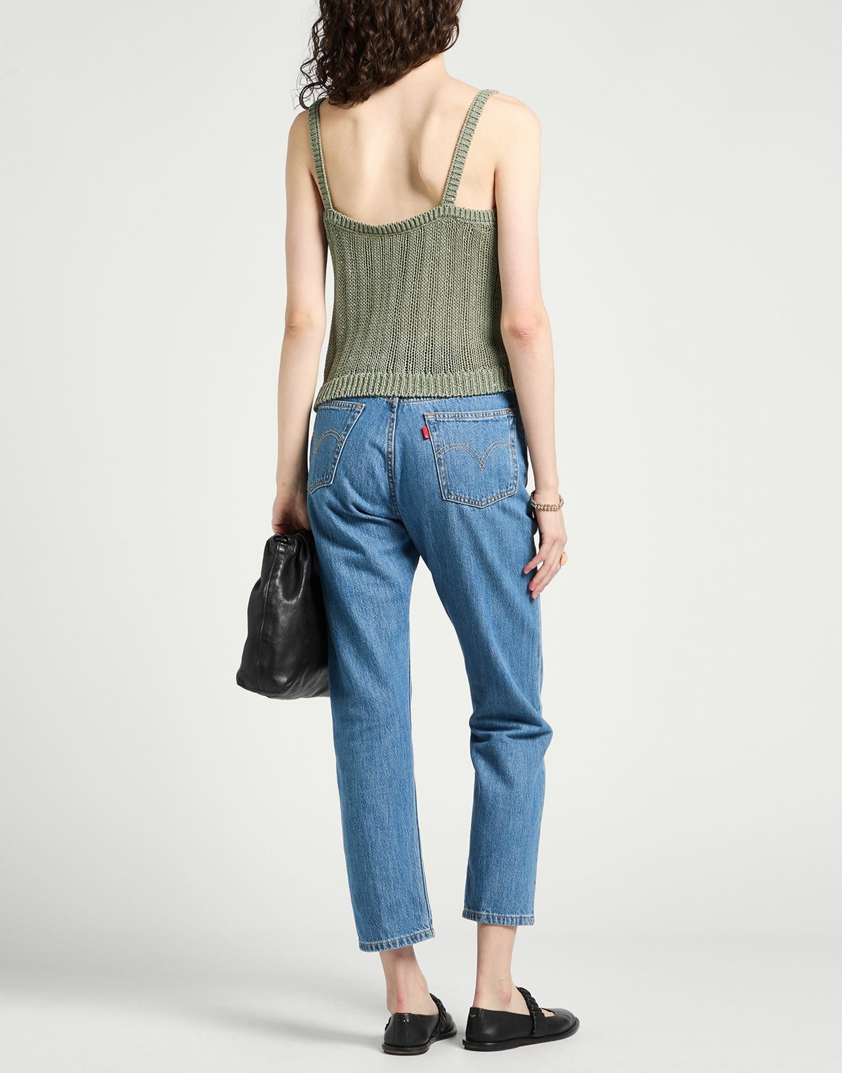 Peserico Womens Top Military in Green