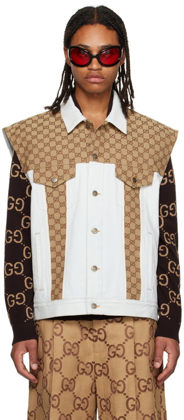 Photo: Gucci Blue GG Vest
