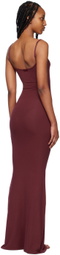 SKIMS Red Soft Lounge Slip Maxi Dress