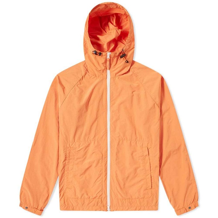 Photo: Aspesi Nylon Garment Dyed Hooded Jacket Orange