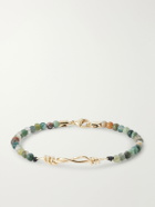 Luis Morais - 14-Karat Gold Agate Beaded Bracelet