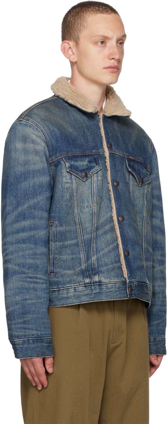 Polo Ralph Lauren Blue Faded Denim Jacket Polo Ralph Lauren