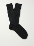Falke - Set of Two Silk-Blend Socks - Black