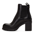 Prada Black Heeled Chelsea Boots