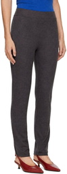 BAMBOU ROGER KWONG Gray Virgin Wool Jersey Caleçon Pants
