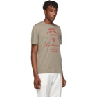 Raf Simons Taupe Xanthrophobic Slim-Fit T-Shirt