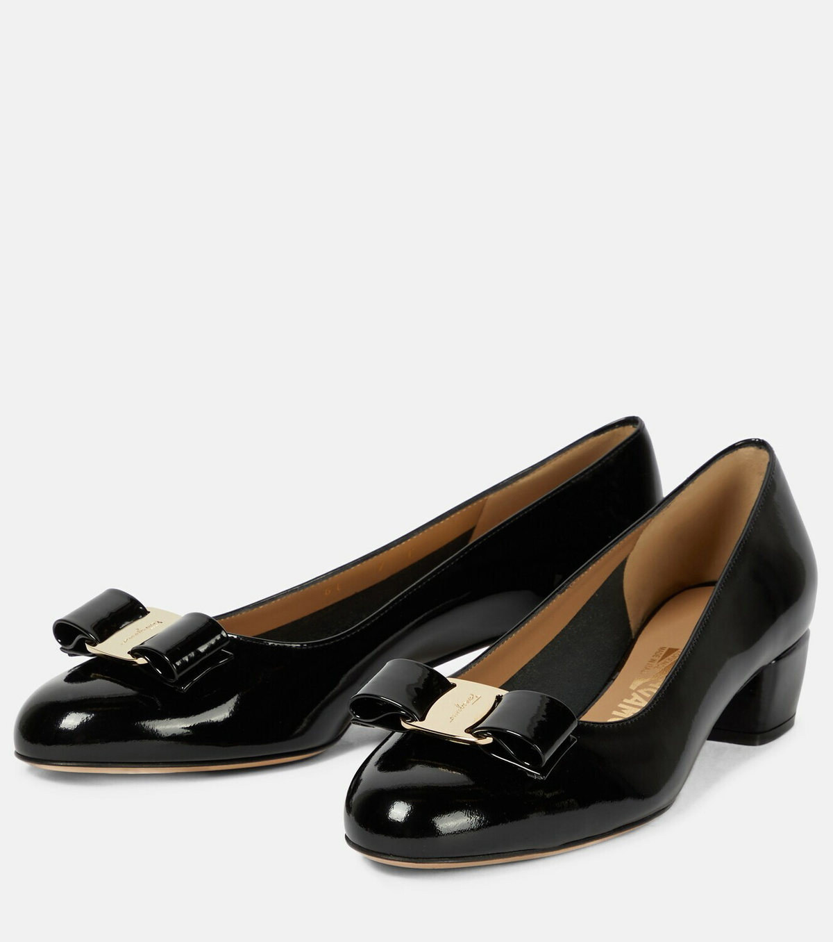 Salvatore Ferragamo Black Calfskin Ballet Flats main image 0