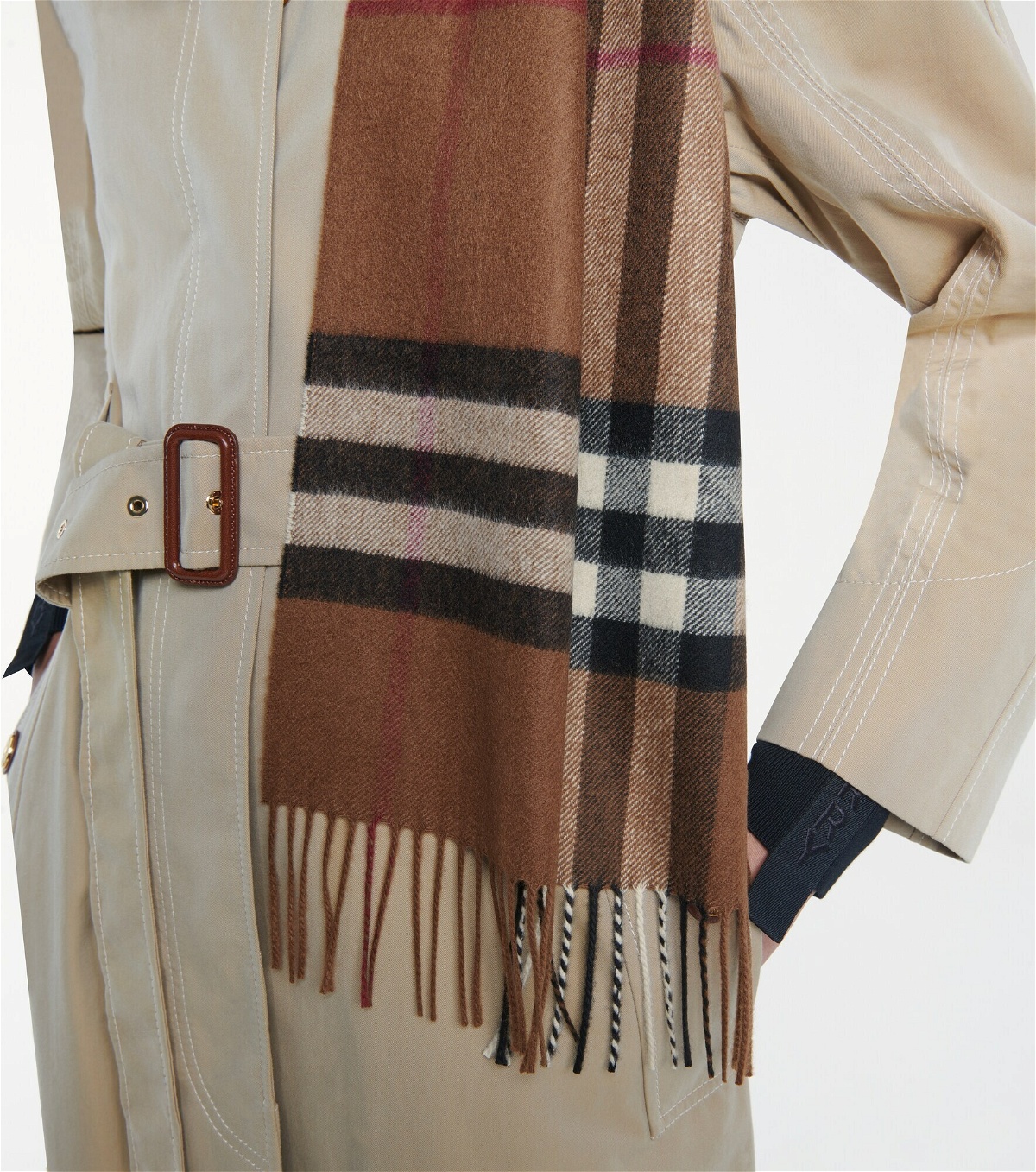 Burberry - Giant Check cashmere scarf Burberry