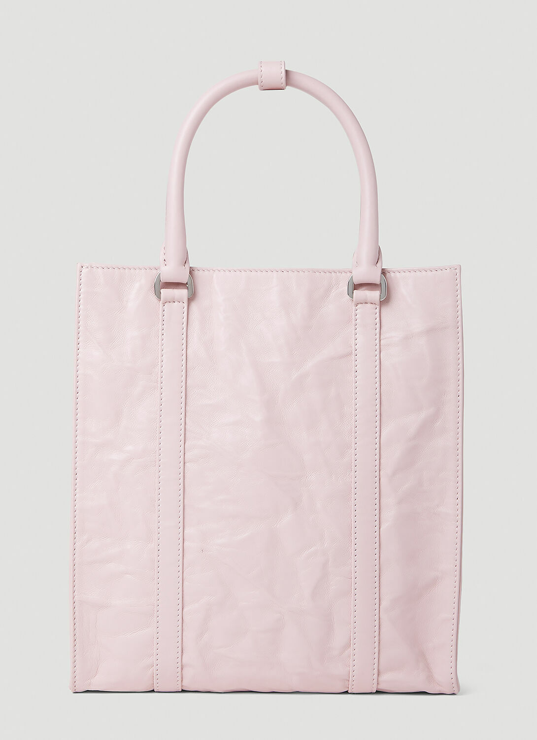 Prada Crinkled Leather Tote Bag