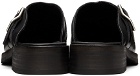 Our Legacy SSENSE Exclusive Black Leather Camion Mule Loafers