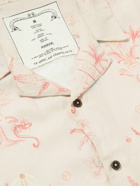 MANAAKI - Mana Camp-Collar Printed Lyocell and Linen-Blend Twill Shirt - Neutrals