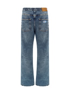 HERON PRESTON Elastic Waisted Wide-leg Jeans
