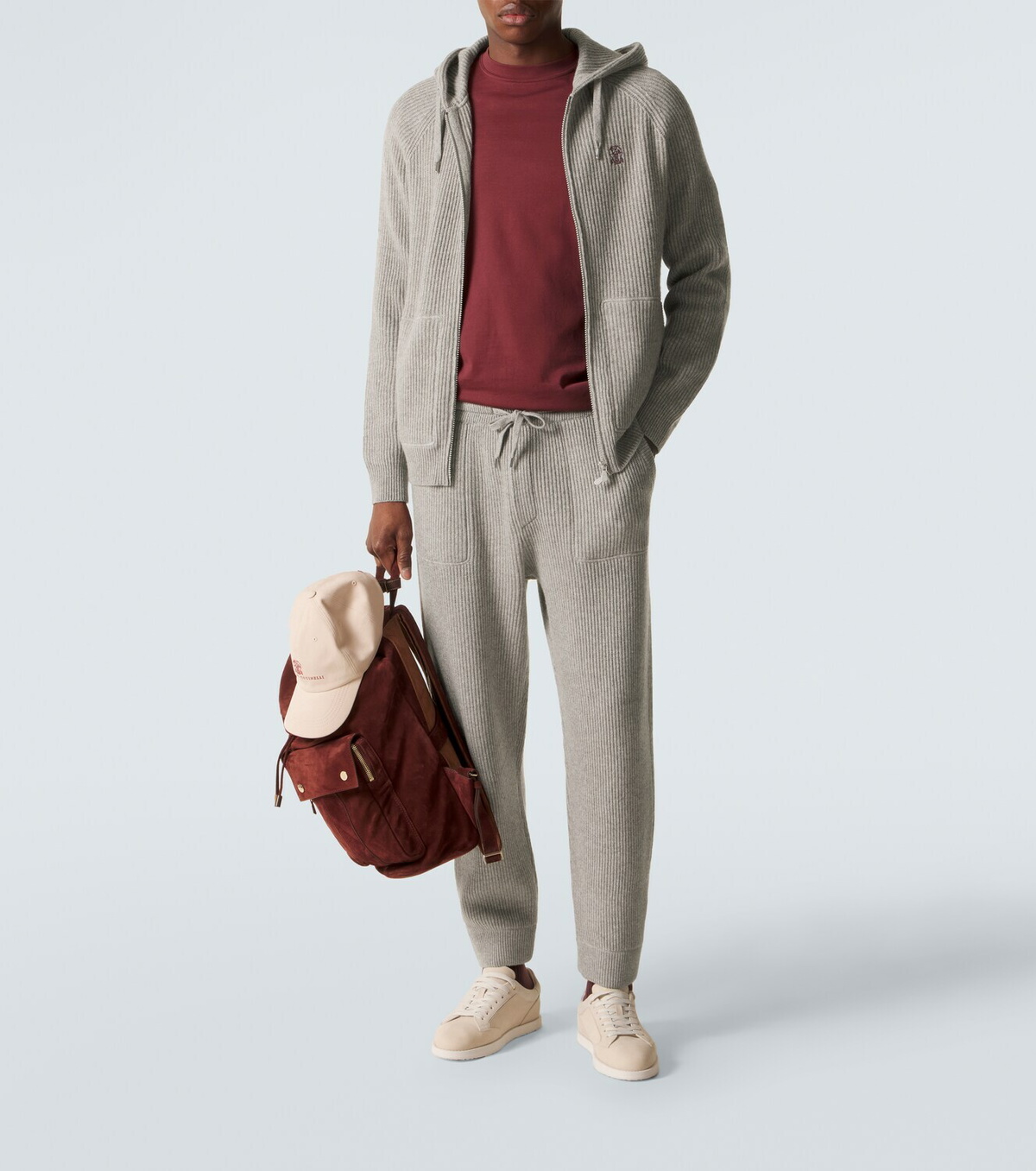 Brunello Cucinelli Ribbed-knit cashmere sweatpants