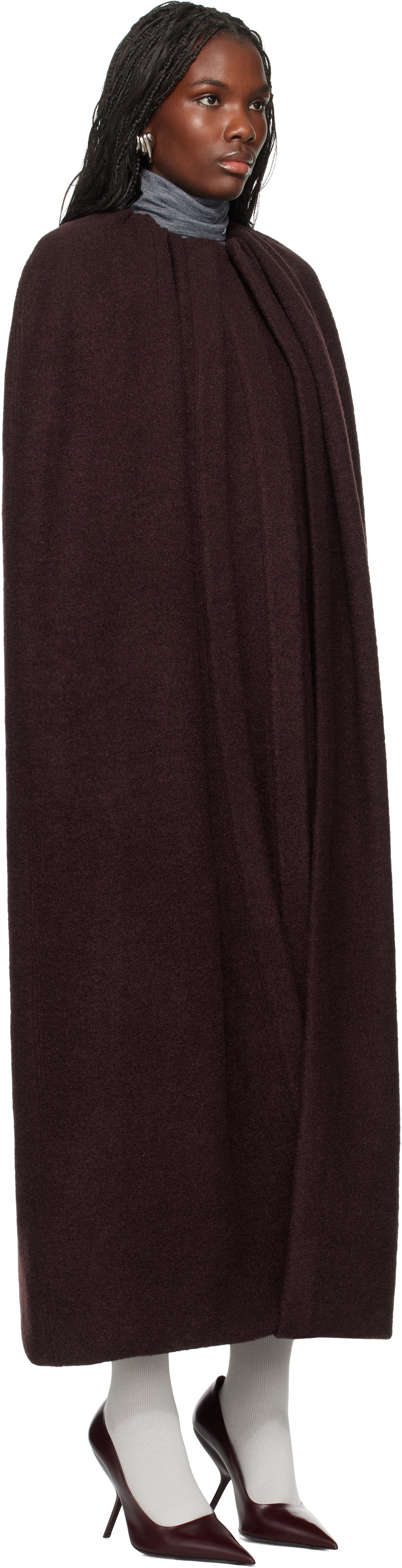 Purple Zippered Cape Raincoat main image 0