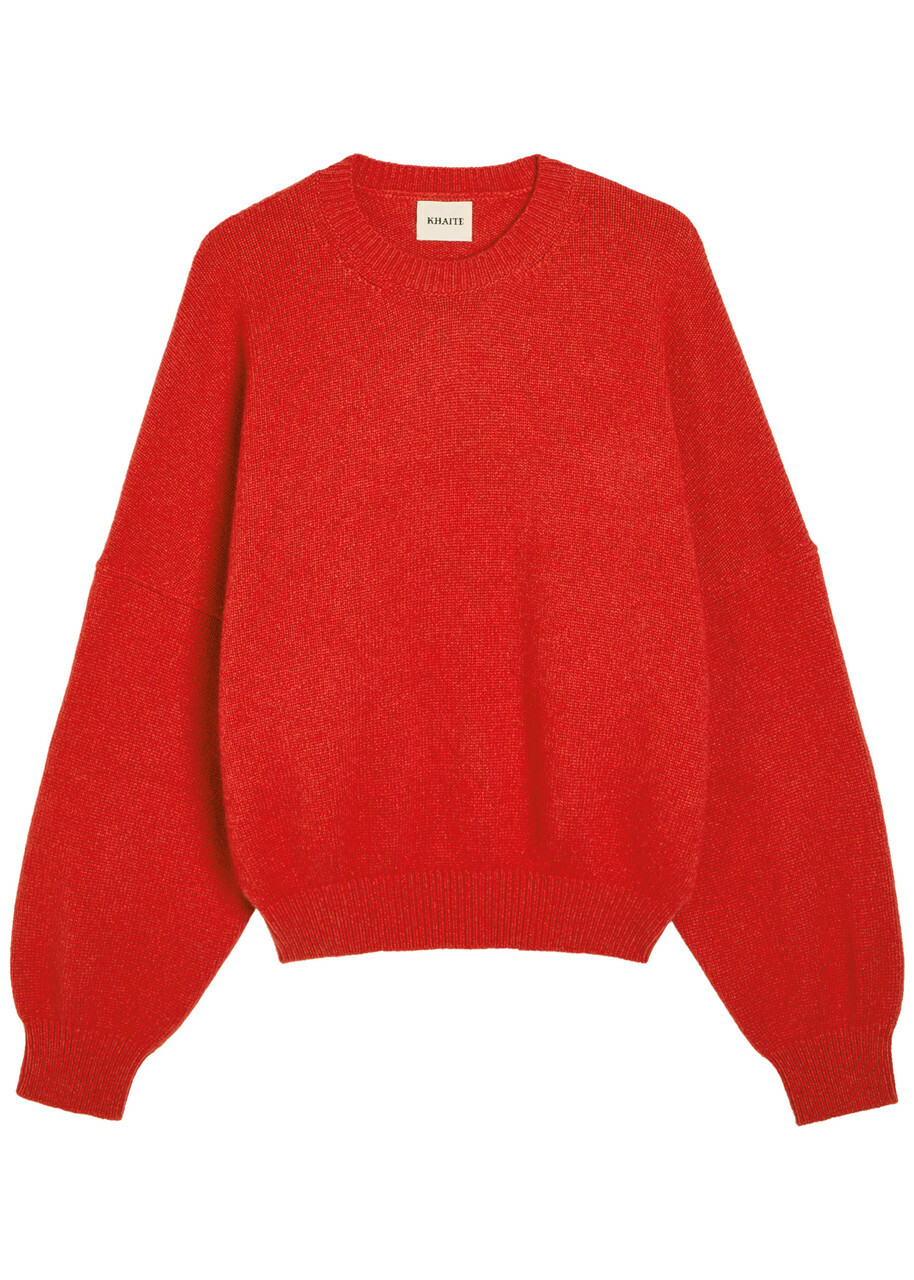 Khaite Margaux Cashmere Jumper Orange