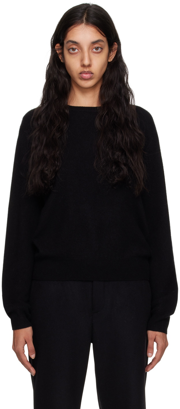 Frenckenberger Black Mini R-Neck Sweater