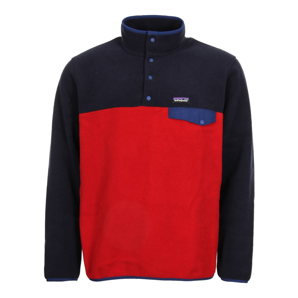Snap-T Pullover - Navy/Red
