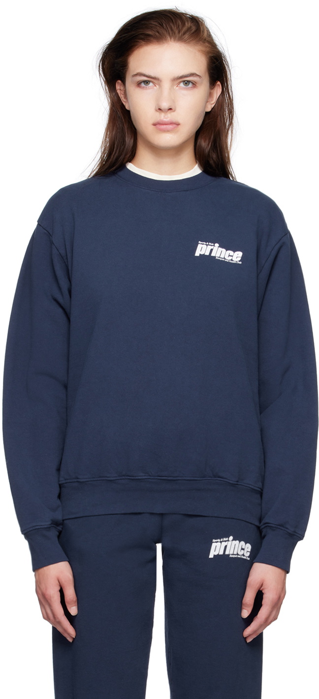 Sporty & Rich Navy Prince Edition Sweatshirt