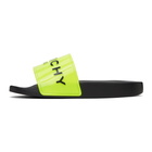 Givenchy Yellow Logo Flat Sandals