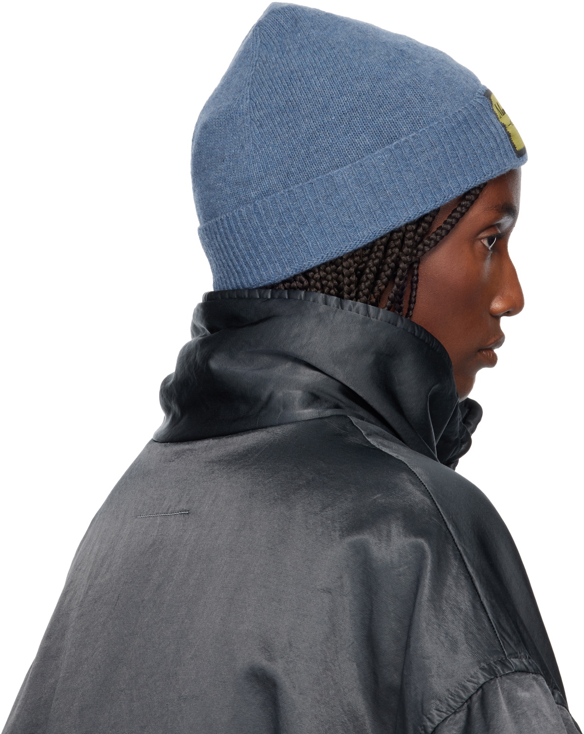 MM6 Maison Margiela Blue Access Labels Story Beanie