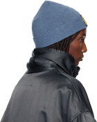 MM6 Maison Margiela Blue Access Labels Story Beanie