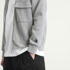 Universal Works Men's TylerZip Sweat Jacket in Grey Marl