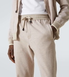 Brioni Cotton-blend jersey sweatpants