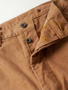 KAPITAL - Lumber Straight-Leg Cotton-Canvas Cargo Trousers - Brown