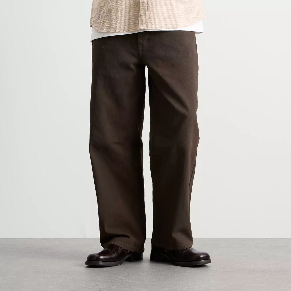 Larriet Men's Walé Wide Leg Jean in Mud Wash